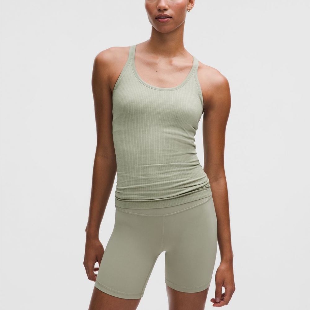 Lululemon Mint Green Ebb to Street Ribbed Women's Tank Top